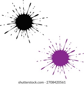 Juego de Vectores Paint Splash Burst