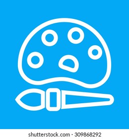 Paint, splash, color icon vector image.Can also be used for toy and games. Suitable for mobile apps, web apps and print media.