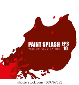 Paint splash digital design, vector illustration 10 eps graphic