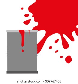 Paint splash digital design, vector illustration 10 eps graphic