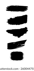 paint splash grunge brushes on black colour