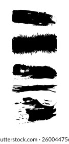 paint splash grunge brushes on black colour