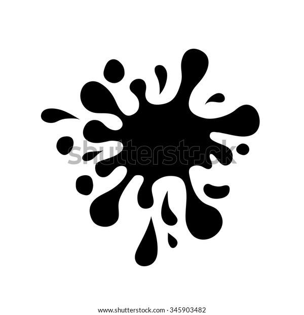 Paint Splash Icon Stock Vector (Royalty Free) 345903482