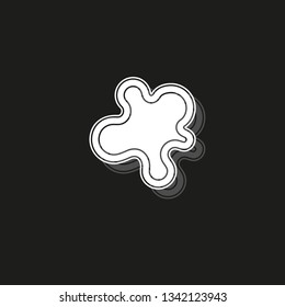 paint splash icon, ink splatter illustration