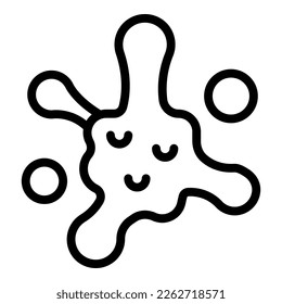 Paint splash icon outline vector. Art studio. Craft watercolor
