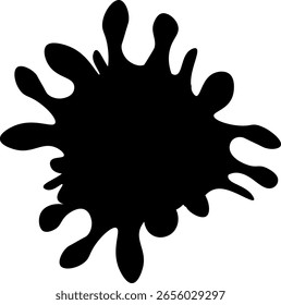 Paint Splash Illustratiot,Ink Drops, Liquid Stain Graphic.Vector
