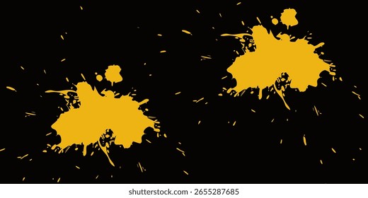 Salpicadura de pintura, salpicadura de líquido, goteo de tinta, salpicadura de oro
