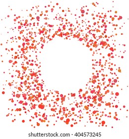 Paint Splash Spray. Abstract Blot of Dots. Explosion of Circles. Design element. Vector illustration