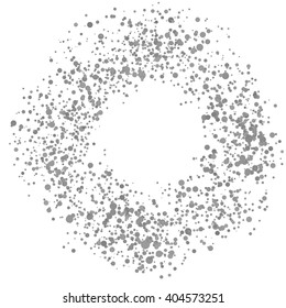 Paint Splash Spray. Abstract Blot of Dots. Explosion of Circles. Design element. Vector illustration