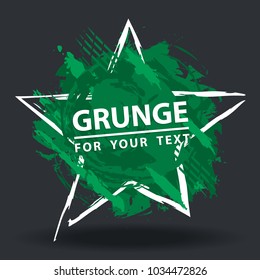 Paint splash. Vector abstract background with ink brush strokes and geometrical shapes. Grunge background. Vector colorful paint splashes. Grunge frame with space for text.