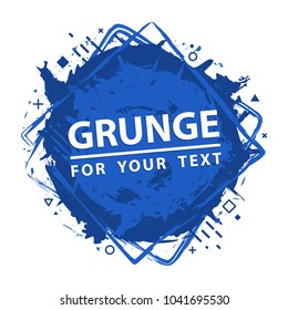 Paint splash. Vector abstract background with ink brush strokes and geometrical shapes. Grunge background. Vector colorful paint splashes. Grunge frame with space for text.