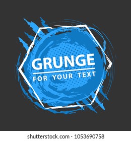 Paint splash. Vector abstract background with ink brush strokes and geometrical shapes. Grunge background. Vector colorful paint splashes. Grunge frame with space for text.