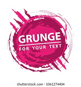 Paint splash. Vector abstract background with ink brush strokes. Grunge background. Vector colorful paint splashes. Grunge frame with space for text.