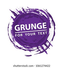 Paint splash. Vector abstract background with ink brush strokes. Grunge background. Vector colorful paint splashes. Grunge frame with space for text.