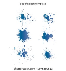 Paint splash vector for background vintage