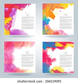 paint splash watercolor background color layout colour shapes water set of glowing colorful vector watercolor scene valuable for any project where a platter of color makes the difference paint splash