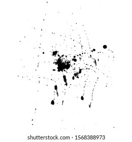 Paint splashes on a white background. Vector.