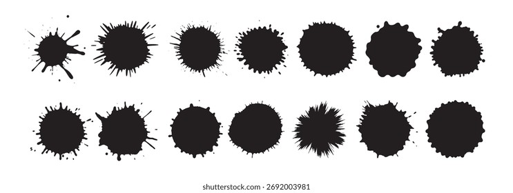 Silueta de salpicaduras de pintura de fondo blanco