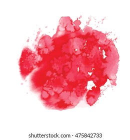 Paint splashes splatters abstract colorful vector background. Deep purple vinous color.