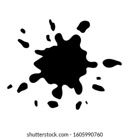 Paint splashes vector design illustration isolated on white background