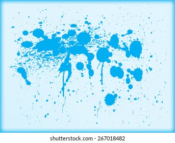 Paint splashes.Splatters for design use.Vector illustration.
