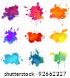 ink splatter colorful