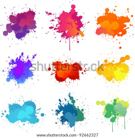 Paint Splat Image vectorielle de stock (libre de droits) de 92662327