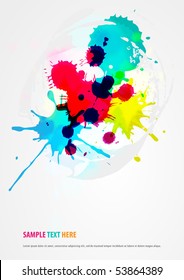 Paint splat background series