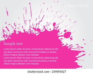 Paint splat background.Paint splashes for design use.Vector illustration.