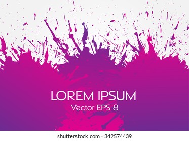 Paint splat background.Paint splashes for design use.Vector illustration.