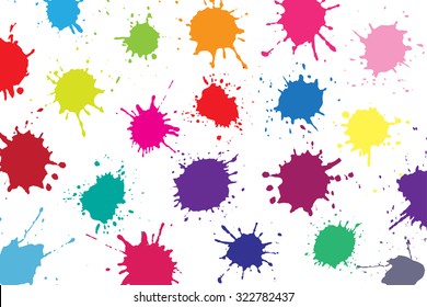 Paint Splat Backgroundpaint Splashes Designabstract Vector Stock Vector ...