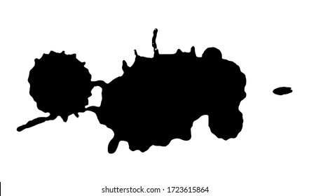 Pintar con espuma. chapa negra con gotas dispersas para uso de diseño. Ilustración vectorial abstracta aislada en fondo blanco.