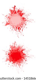 Paint splat illustrations