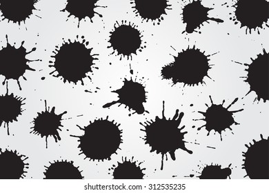 Paint splat pattern.Paint splashes background.Vector illustration.