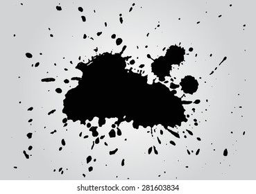 Paint splat.Paint splash for design use.Abstract vector illustration.
