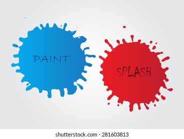 Paint splat.Paint splashes for design use.Abstract vector illustration.