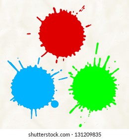 Paint splats