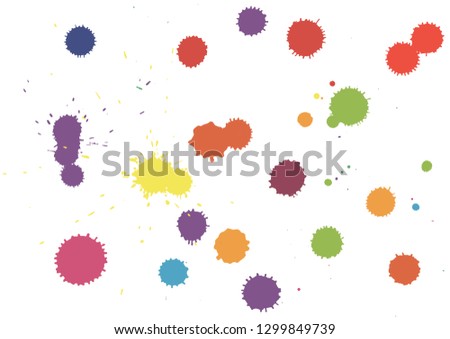 Paint splatter background. Black ink splash background, isolated on white. dirt splat, spray texture, watercolor dust drop. Vector illustration