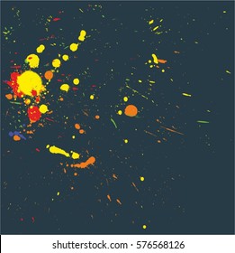 Paint splatter background. Vector illustration