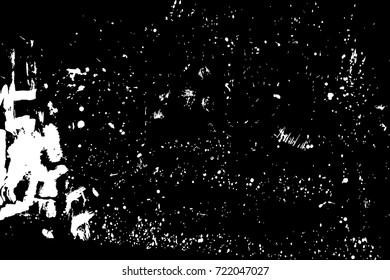 Paint splatter background. White on black explosion of paints. Grainy textured design for craft paper art effect template visuals. Vector.