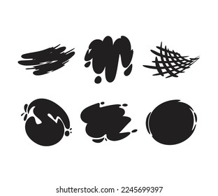 paint splatter and paint drop illustration