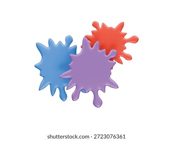 ícone de gráfico de tinta renderização de ilustração 3d