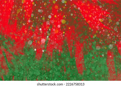 Paint splatter on acrylic background in green and blue background, retro background