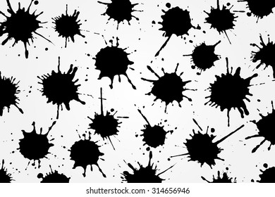 Paint splatter pattern.Paint splashes background.Vector illustration.