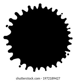 Paint splatter shape vector illustration