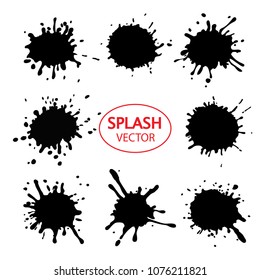 Paint Splatters.Vector Splashes Set.
