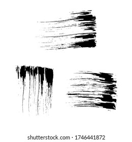 Paint sponge textures. Paint strokes vector elements. Design, decor, grunge textures. Grunge art