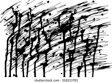 Paint spots. Grunge element for modern design. Emotional art. Abstract background.