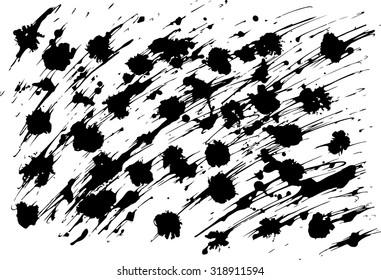 Paint spots. Grunge element for modern design. Emotional art. Abstract background.
