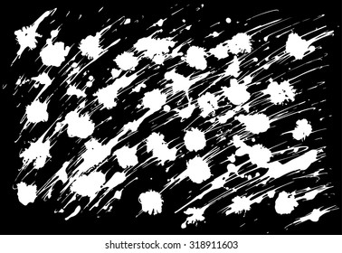Paint spots. Grunge element for modern design. Emotional art. Abstract background.
